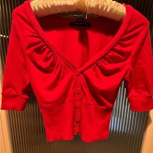 Cropped Red Sweater size small